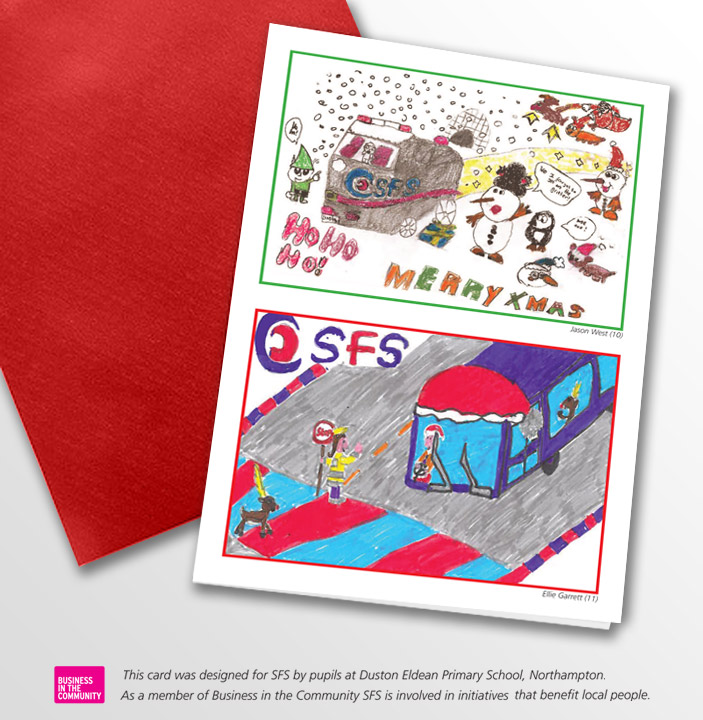 Local Primary School Pupils Design SFS Christmas Card