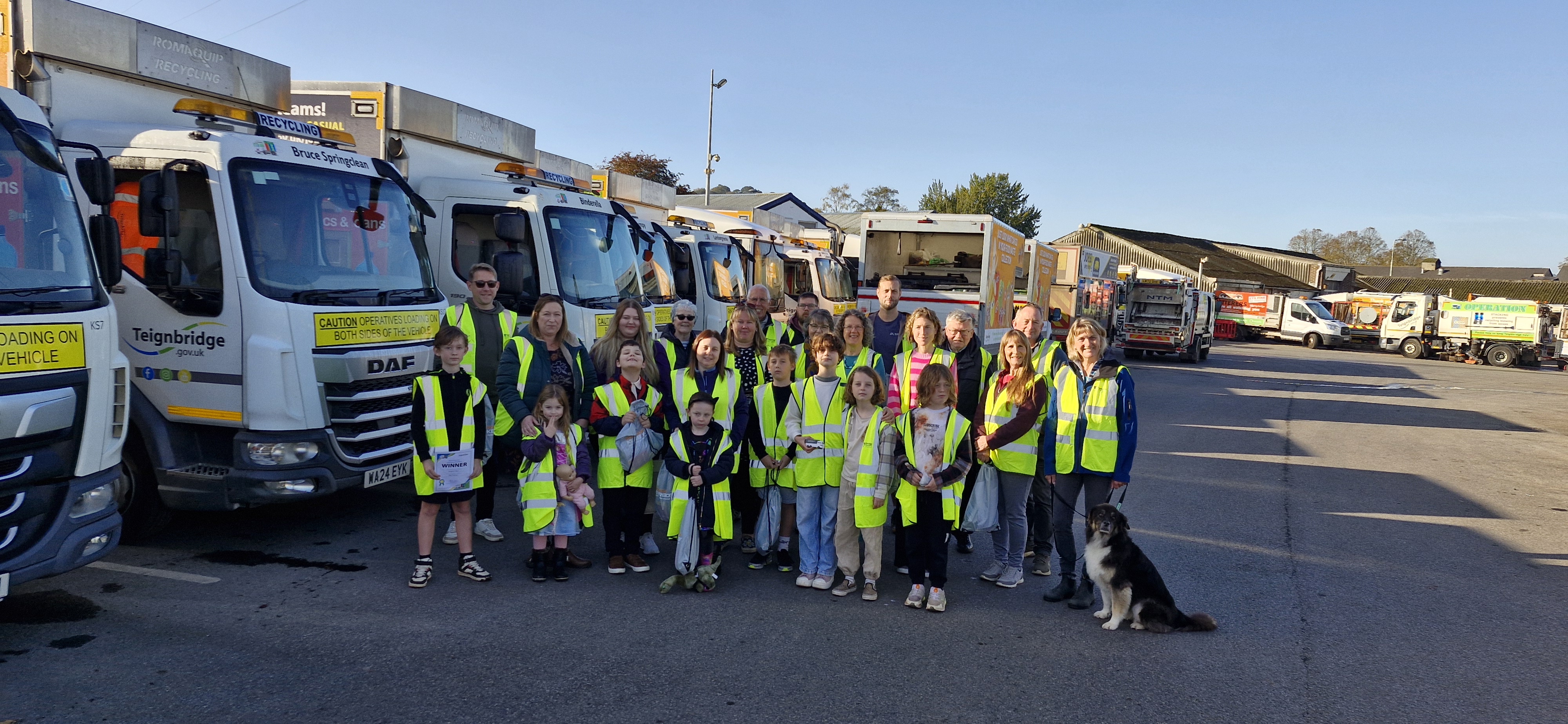 Bruce Springclean and Bindiana Jones improve recycling in Teignbridge