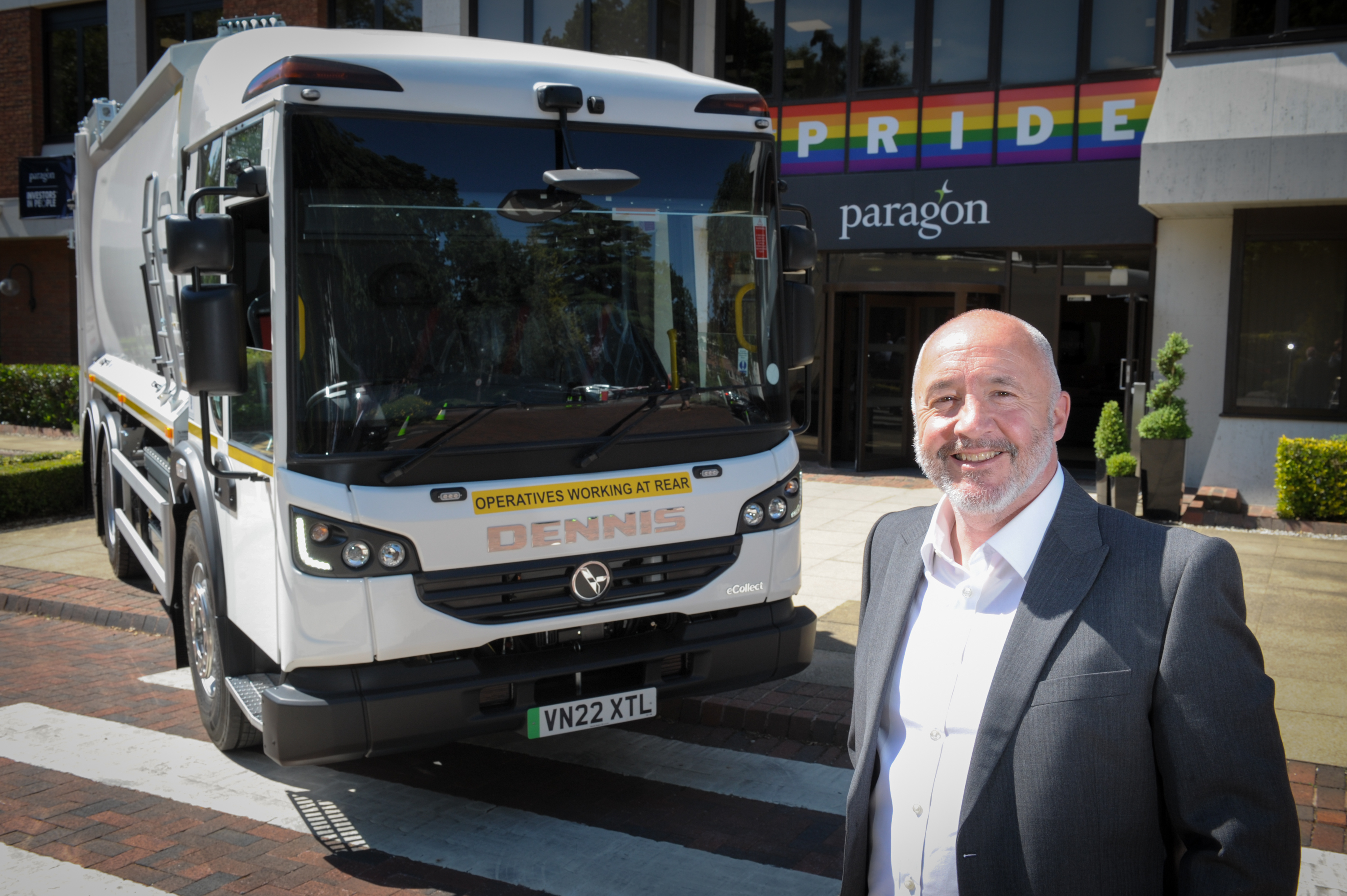 Exeter's electric refuse vehicle fleet goes into service