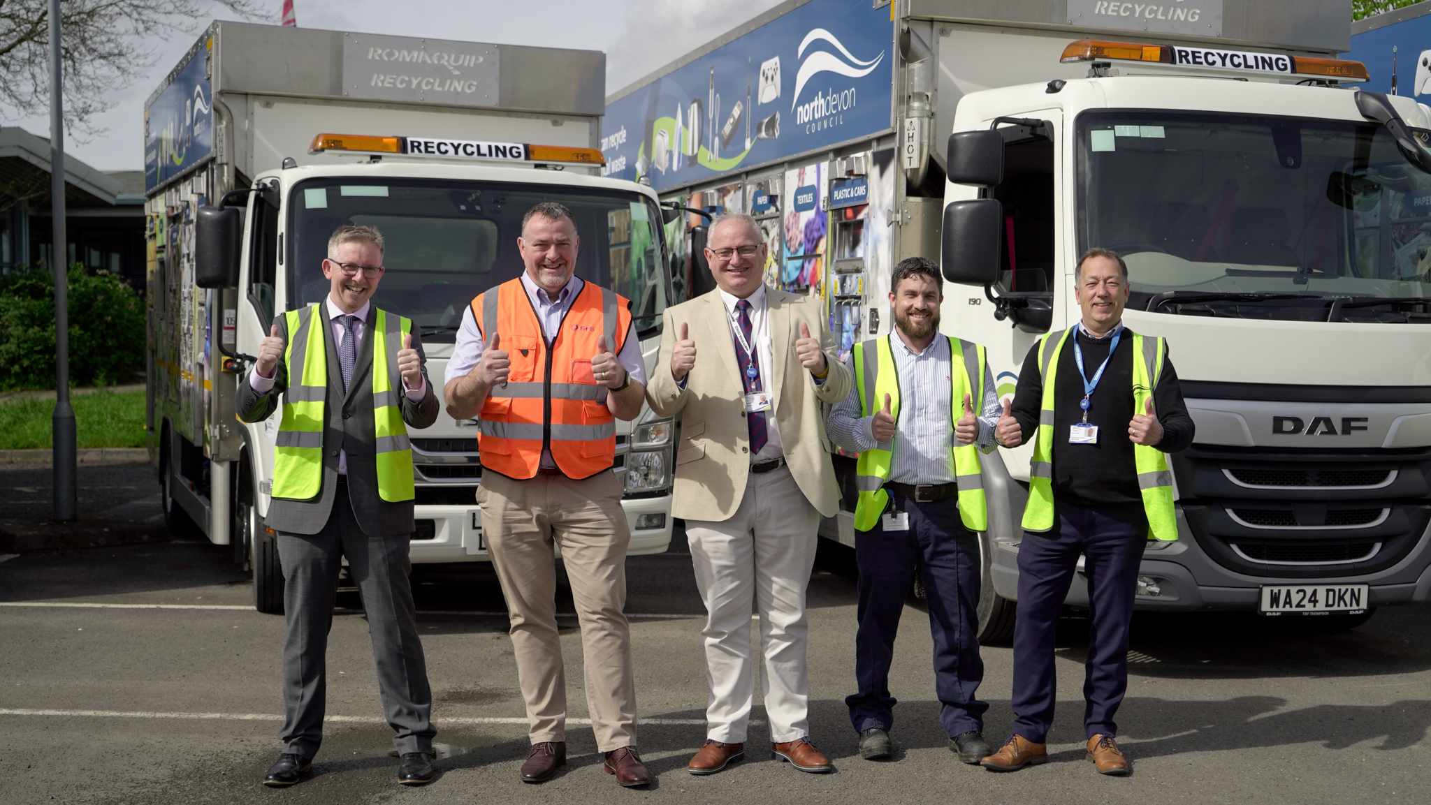 North Devon welcomes new recycling fleet